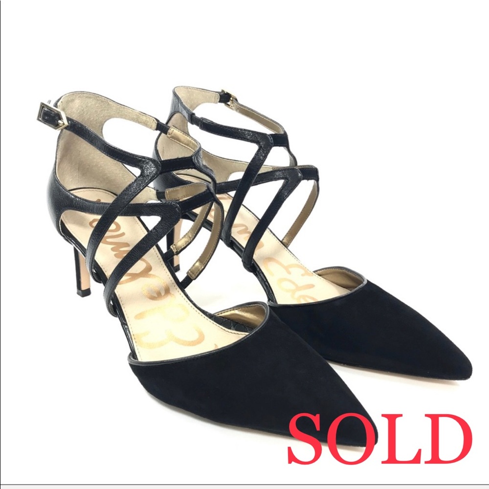 Sam Edelman Orelon Pointy Toe Ankle Strap - Picture 1 of 8